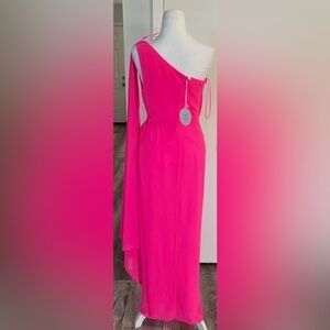 Elegant Fuchsia A-Line dress